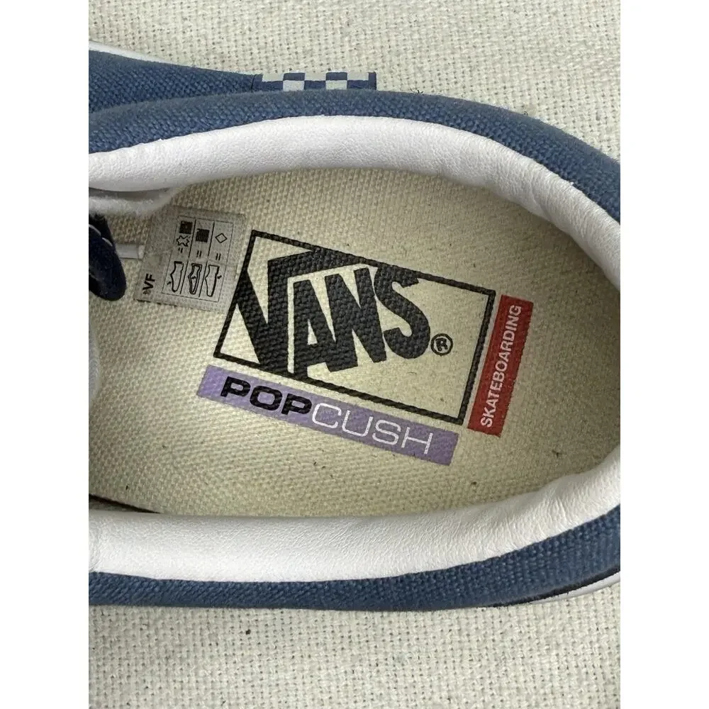 Vans Old Skool Shoes Sneakers Suede Canvas PopCush Navy White Mens Size 8.5